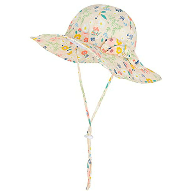 Urban Virgin Baby Girl Sun Hats Summer Baby Hats UPF 50+Toddler Sun Hat Infant with Wide Brim Bucket Hat